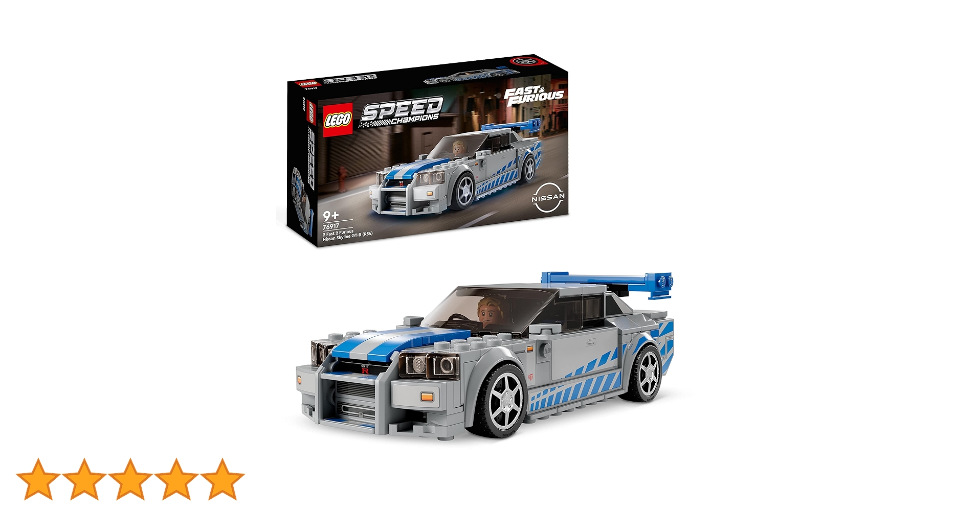 LEGO 76917 Speed Champions Nissan Skyline GT-R (R34) z filmu